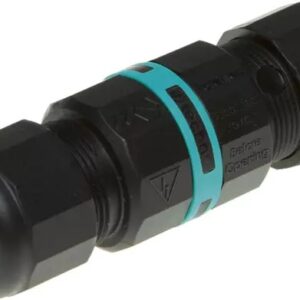 ZŁĄCZKA SKRĘCANA 3 TOROWA IP68 D7-12MM ZŁĄCZE LINIOWE HERMETYCZNE OKRĄGŁE MINI