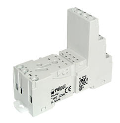 GZM4 SOCKET 6A 300V AC FOR R4, T-R4 GRAY SCREW TERMINALS FOR DIN RAIL OR BOARD