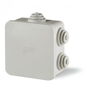 PUSZKA INSTALACYJNA NT 80X80X40 IP44 6 DŁAWIKÓW SCABOX BEZHALOGENOWE