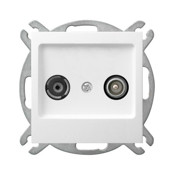 AS MODUŁ BIAŁY GNIAZDO RTV KOŃCOWE 2.5-3DB ZAR-1