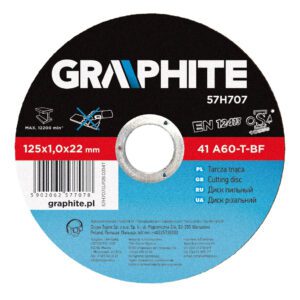 TARCZA DO CIĘCIA METALU 115X22X1.0 MM  GRAPHITE