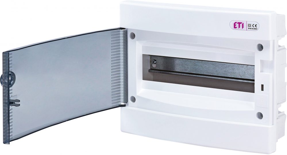 ECM12PT ROZDZIELNIA PLASTIKOWA PT 12M 1X 12M N+PE IP40 IK07 212X273X68 DRZWI DYMNE BIAŁY DIDO