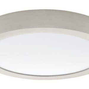 FUEVA 1 NIKIEL/ BIAŁY OPRAWA SUFITOWA PLAFON NT LED 22W WW 3000K 2200LM FI300 IP20 METAL/ TWORZYWO