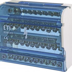 EDB-411 BLOK ROZDZIELCZY 125A 4X (7X FI5.3), 4X (2X FI7.5), 4X (2X FI9.0) ETIBOX