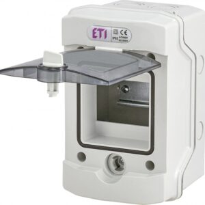 ECH-4G ROZDZIELNIA PLASTIKOWA NT 4M 1X 4M N+PE IP65 IK07 201X128X120 DRZWI DYMNE SZARY DIDO 1500V/DC