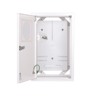 RZ-19NNPOT3F ROZDZIELNIA METALOWA LICZNIKOWA NT PŁYTKA 3F 400X250X135 IP30 DRZWI ZAMEK/SZYBA BIAŁY