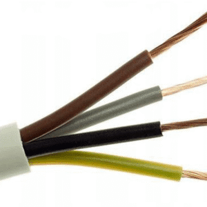 H03VV-F OMY 4X 0.5 ŻO BIAŁY PRZEWÓD MIESZKANIOWY OKRĄGŁY MIĘKKI 300/300V