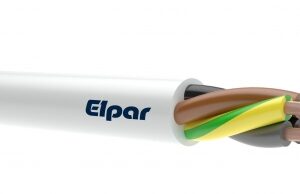 H05VV-F OWY 5X10.0 YELLOW WHITE ROUND SOFT CABLE 300/500V FOR MOVABLE DEVICES REEL