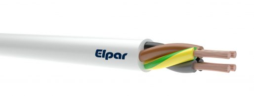 H05VV-F OWY 5X10.0 ŻO BIAŁY PRZEWÓD OKRĄGŁY MIĘKKI 300/500V DO ODBIORNIKÓW RUCHOMYCH BĘBEN