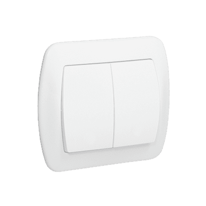 SIMON AKORD BIAŁY ŁĄCZNIK SERYJNY PODŚWIETLANY ZACISKI ŚRUBOWE 10AX 250V