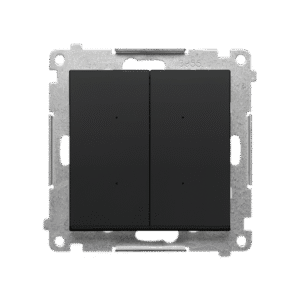 SIMON 55 GO SWITCH D MODUŁ CZARNY MAT STEROWNIK PRZYCISKOWY OŚWIETLENIOWY 2X STEROWANY SMARTFONEM