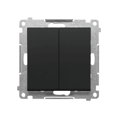 SIMON 55 GO SWITCH D MODUŁ CZARNY MAT STEROWNIK PRZYCISKOWY OŚWIETLENIOWY 2X STEROWANY SMARTFONEM