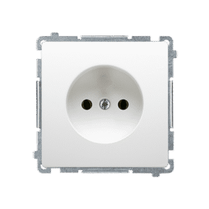 SIMON BASIC WHITE MODULE SOCKET 1X B/U SCREW TERMINALS 16A 250V