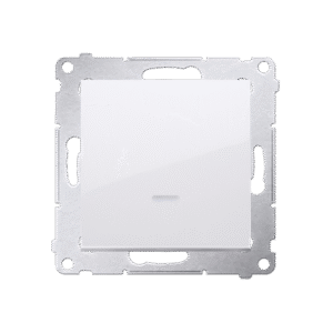 SIMON 54 PREMIUM WHITE SINGLE SWITCH WITH BACKLIGHT DW1L.01/11