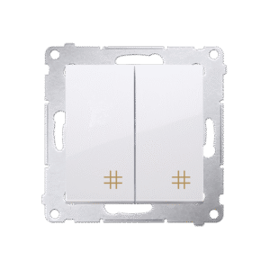 SIMON 54 WHITE CROSS SWITCH MODULE 2X SPRING TERMINALS 10AX 250V