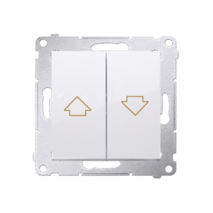 SIMON 54 WHITE SHUTTER BUTTON MODULE ELECTRIC LOCK "ARROW" SPRING CLIPS 10A 250V