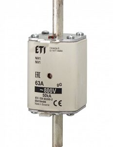 WT-1 NH1 100A GG 800V WKŁADKA TOPIKOWA FOTOWOLTAIKA - PV BM