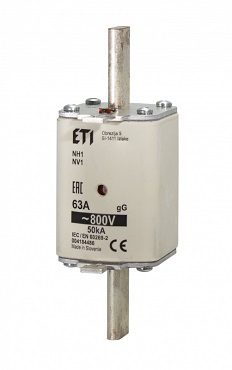 WT-1 NH1 100A GG 800V WKŁADKA TOPIKOWA FOTOWOLTAIKA - PV BM