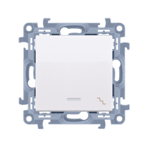 SIMON 10 MODUŁ BIAŁY ŁĄCZNIK UNIWERSALNY "SCHODY" PODŚWIETLANY ZACISKI ŚRUBOWE 10AX 250 V