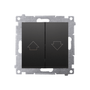 SIMON 54 BLACK MAT MODULE SHUTTER BUTTON ELECTRIC LOCK "ARROW" SPRING CLIPS 10A