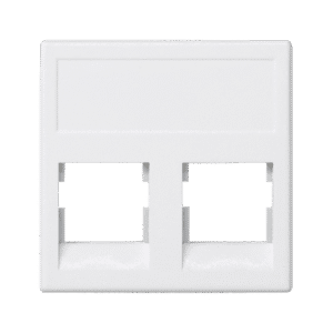 CONNECT M45 CZYSTA BIEL PŁYTKA 2M DO GNIAZD 2X UAE KEYSTONE