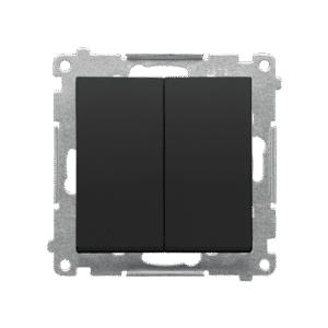 SIMON 55 BLACK MATT MODULE UNIVERSAL SWITCH 2X SPRING TERMINALS 10AX 250V