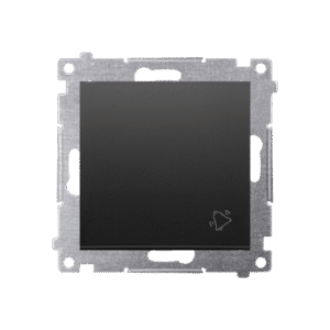 SIMON 54 MODUŁ CZARNY MAT PRZYCISK "DZWONEK" ZACISKI SPRĘŻYNOWE 10AX 250V