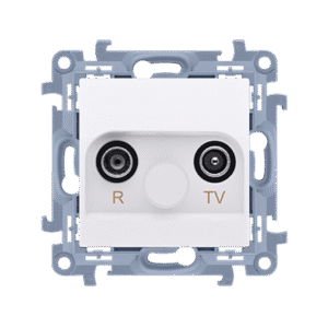 SIMON 10 MODUŁ BIAŁY GNIAZDO RTV KOŃCOWE SEPAROWANE 1DB