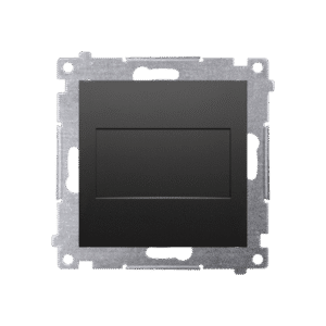 SIMON 54 BLACK MAT MODULE BLANK COVER MOUNTING USING CLIPS OR SCREWS