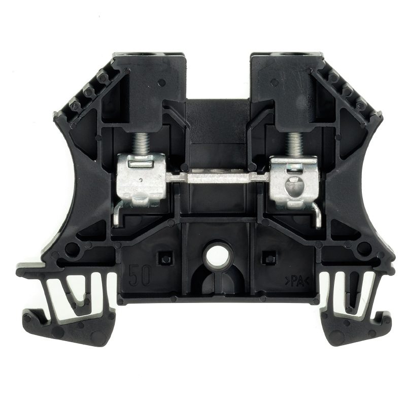 WDU 4.0 SW RAIL CONNECTOR THROUGH THREADED BLACK