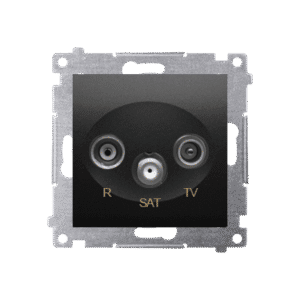 SIMON 54 MODUŁ CZARNY MAT GNIAZDO RTV-SAT KOŃCOWE/ZAKOŃCZENIOWE 1DB