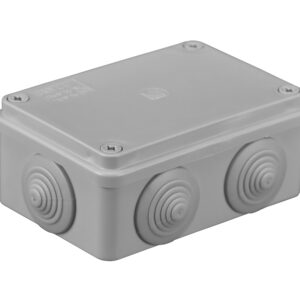 S-BOX 206 PUSZKA INSTALACYJNA NT 120X80X50 IP55 6 DŁAWIKÓW SZARY