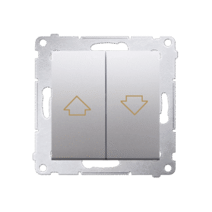 SIMON 54 SILVER MAT MODULE BLIND BUTTON ELECTRIC LOCK "ARROW" SPRING CLIPS 10A