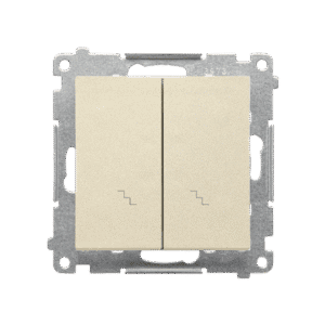 SIMON 55 CHAMPAGNE MAT MODULE UNIVERSAL SWITCH "STAIRS" 2X SPRING CLIPS 10AX 250V