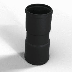 QZG110 ZŁĄCZKA FI110 DO RUR PRZEPUSTOWYCH DWUKIELICHOWA CZARNY