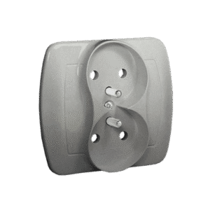 SIMON AKORD SILVER SOCKET 2X Z/U SCREW TERMINALS 16A 250V