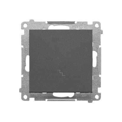 SIMON 55 GRAPHITE MAT MODULE UNIVERSAL SWITCH "STAIRS" SPRING CLAMP 10AX 250V