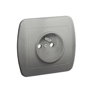 SIMON AKORD SREBRNY GNIAZDO 1X Z/U ZACISKI ŚRUBOWE 16A 250V