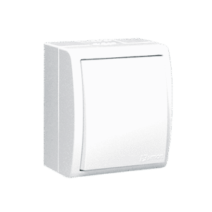 SIMON AQUARIUS WHITE SWITCH NT 1-POLE IP54 SCREW TERMINALS 10AX 250V