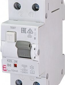 KZS-2M B 16A/ 30MA/A DIFFERENTIAL CIRCUIT BREAKER B 16A 1P+N 2M 30MA A 10KA