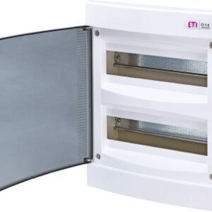 ECM24PT-S ROZDZIELNIA PLASTIKOWA PT 24M 2X 12M N+PE IP40 IK07 336X273X68 DRZWI DYMNE BIAŁY DIDO