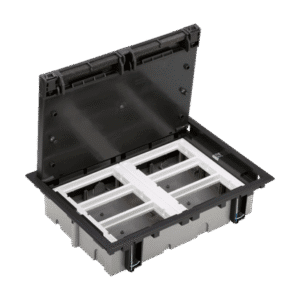 CONNECT GRAY GRAPHITE FLOOR BOX 24M 70MM + 2X SM302/9 SF