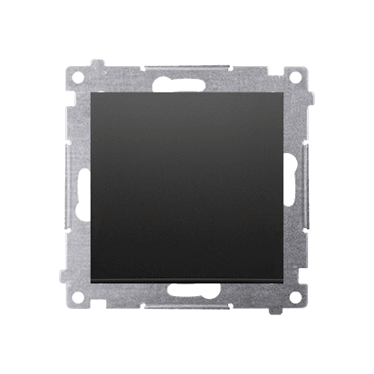 SIMON 54 BLACK MATT MODULE BUTTON 1X 1Z SPRING TERMINALS 10AX 250V