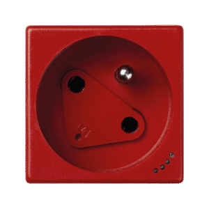 CONNECT M45 CZERWONY GNIAZDO 2M 1X Z/U 45ST DATA Z KLUCZEM WSKAŹNIK ZASILANIA ŚRUBOWE 16A 250V