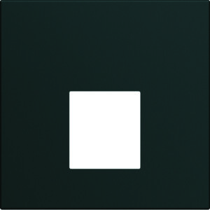 GALLERY PŁYTKA CZOŁOWA POJEDYNCZA DO GNIAZDA RJ45 ORAZ VDI 2M CZARNY