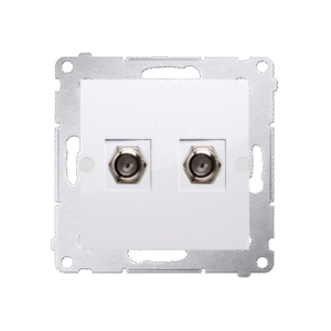 SIMON 54 MODUŁ BIAŁY GNIAZDO 2X TV TYP F