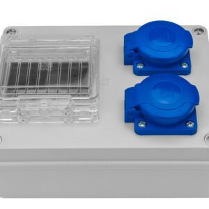 R-BOX 190 ROZDZIELNIA BUDOWLANA 4S 2X 230V + OKIENKO INSPEKCYJNE IP44