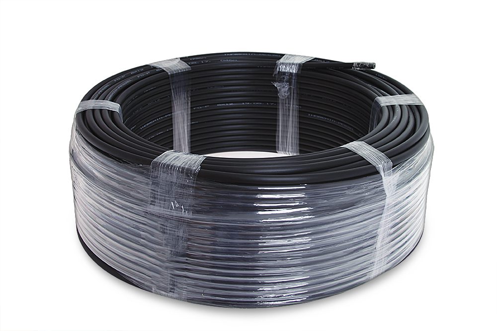 FG-P MIKRORURKA GŁADKA CZARNA Z PILOTEM 12X16 100M