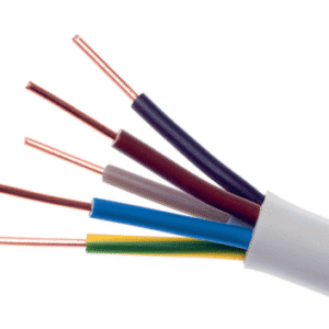 YDY 5X 1 ŻO BIAŁY PRZEWÓD INSTALACYJNY OKRĄGŁY DRUT 450/750V KL.1 BĘBEN