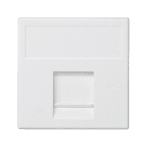 CONNECT M45 CZYSTA BIEL PŁYTKA 2M DO GNIAZD 1X UAE Z OSŁONĄ KEYSTONE